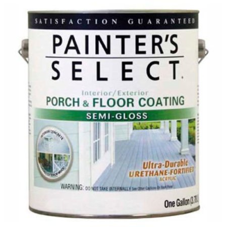 GENERAL PAINT Painter's Select Urethane Fortified Semi-Gloss Porch & Floor Coating, Light Gray, Gallon - 106660 106660